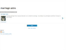 Tablet Screenshot of marriageastro.blogspot.com