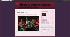 Desktop Screenshot of electricvenomagency.blogspot.com