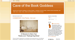 Desktop Screenshot of caveofthebookgoddess.blogspot.com