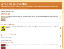 Tablet Screenshot of caveofthebookgoddess.blogspot.com