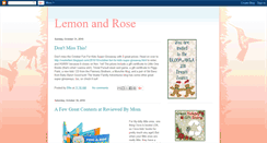 Desktop Screenshot of lemonandrose.blogspot.com