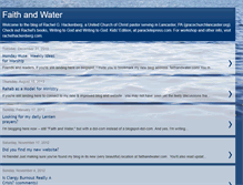 Tablet Screenshot of faithandwater.blogspot.com