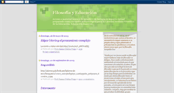 Desktop Screenshot of identidadfilosofiayeducacion.blogspot.com