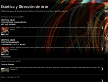 Tablet Screenshot of esteticacomunicacion.blogspot.com