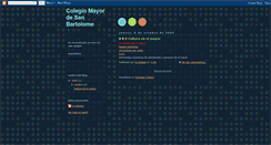 Desktop Screenshot of colegiomayordesanbartolome.blogspot.com