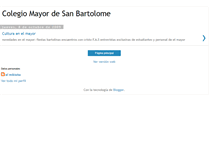Tablet Screenshot of colegiomayordesanbartolome.blogspot.com