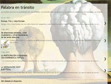 Tablet Screenshot of palabraentransito.blogspot.com