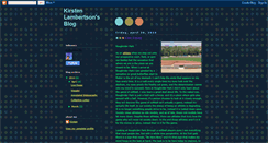 Desktop Screenshot of kirstensblog23.blogspot.com