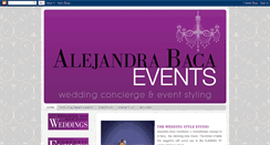 Desktop Screenshot of alejandrabacaweddings.blogspot.com