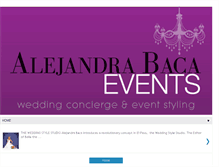 Tablet Screenshot of alejandrabacaweddings.blogspot.com