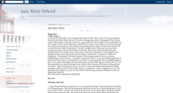 Desktop Screenshot of annmaryschool.blogspot.com