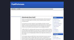 Desktop Screenshot of fiyatperformans.blogspot.com