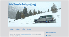 Desktop Screenshot of frostschutzpruefung.blogspot.com
