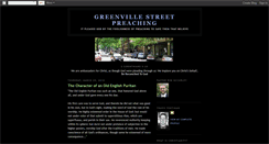 Desktop Screenshot of greenvillestreetpreaching.blogspot.com