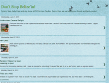 Tablet Screenshot of belizedays.blogspot.com