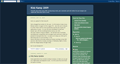 Desktop Screenshot of kidzkamp2009.blogspot.com