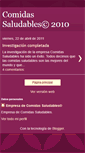 Mobile Screenshot of comidassaludables2010.blogspot.com