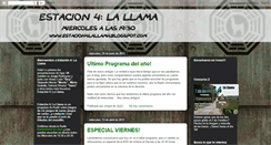 Desktop Screenshot of estacion4lallama.blogspot.com