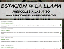 Tablet Screenshot of estacion4lallama.blogspot.com