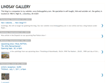 Tablet Screenshot of lindsaygallery.blogspot.com