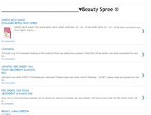 Tablet Screenshot of beauty-spree.blogspot.com