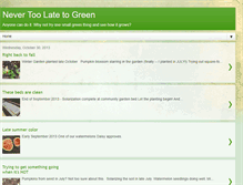 Tablet Screenshot of nevertoolatetogreen.blogspot.com