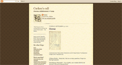 Desktop Screenshot of cuckooscall.blogspot.com