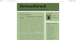 Desktop Screenshot of heimathirsch.blogspot.com