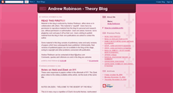 Desktop Screenshot of andyrobinsontheoryblog.blogspot.com