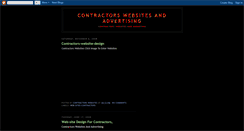 Desktop Screenshot of contractorswebsites.blogspot.com