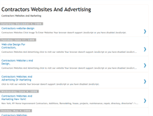 Tablet Screenshot of contractorswebsites.blogspot.com