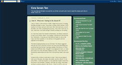 Desktop Screenshot of ezraseventen.blogspot.com