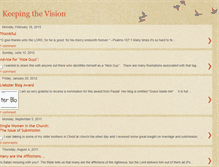 Tablet Screenshot of keepingthevision.blogspot.com