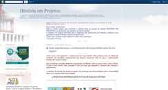 Desktop Screenshot of historiaemprojetos.blogspot.com