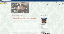 Desktop Screenshot of nikkislondonblog.blogspot.com