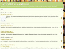 Tablet Screenshot of harrissonlinemathschool.blogspot.com