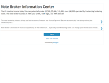 Tablet Screenshot of notebroker-infocenter.blogspot.com