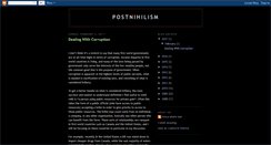 Desktop Screenshot of postnihilism.blogspot.com