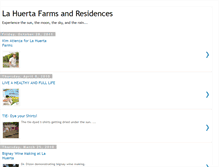 Tablet Screenshot of lahuertafarmsandresidences.blogspot.com