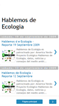 Mobile Screenshot of hablemosdeecologia.blogspot.com