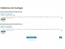 Tablet Screenshot of hablemosdeecologia.blogspot.com