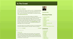 Desktop Screenshot of inthecrowd.blogspot.com