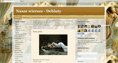Desktop Screenshot of naszewiersze-debiuty.blogspot.com