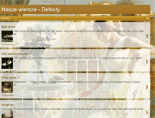 Tablet Screenshot of naszewiersze-debiuty.blogspot.com