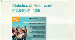 Desktop Screenshot of healthcare-india-statistics.blogspot.com