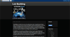 Desktop Screenshot of list--building.blogspot.com