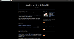 Desktop Screenshot of dayjobsandnightmares.blogspot.com