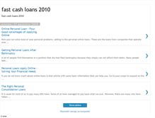 Tablet Screenshot of fastcashloans2010.blogspot.com