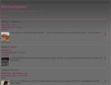 Tablet Screenshot of buecherspleen.blogspot.com