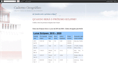 Desktop Screenshot of cadernogeografico.blogspot.com